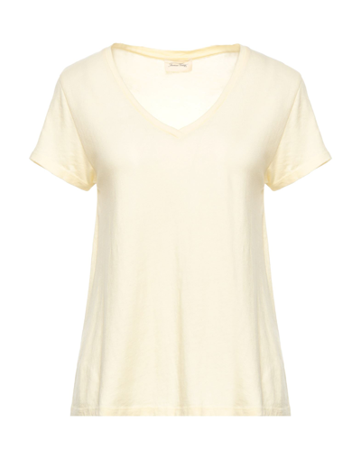 Shop American Vintage T-shirts In Light Yellow