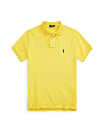 Shop Polo Ralph Lauren Man Polo Shirt Yellow Size L Cotton