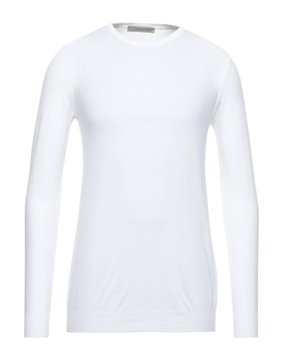 Shop Jeordie's Man Sweater White Size Xxl Cotton