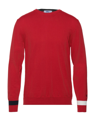 Shop Mqj Man Sweater Red Size S Cotton