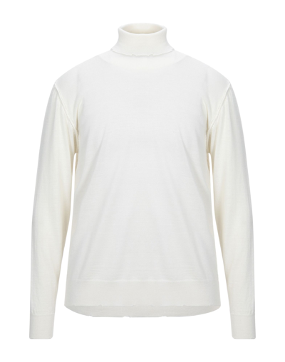 Shop Imperial Man Turtleneck Ivory Size Xl Virgin Wool, Acrylic In White