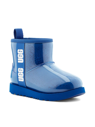 Shop Ugg Girl's Classic Clear Mini Boots In Classic Blue