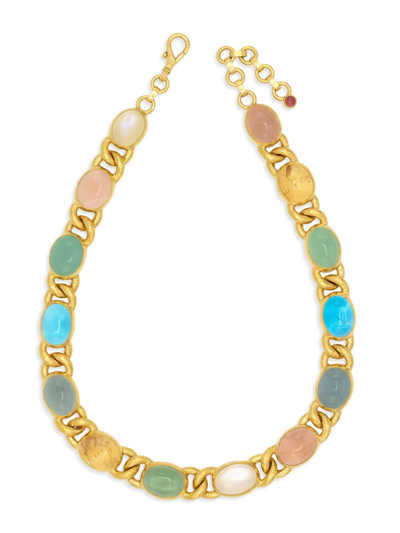 Shop Gurhan Women's Muse 24k Yellow Gold & Multi-gemstone Chain Necklace