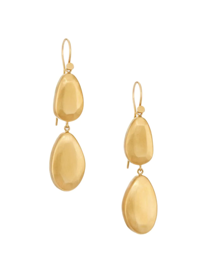 Shop Eli Halili Women's 22k Yellow Gold Double-drop Earrings
