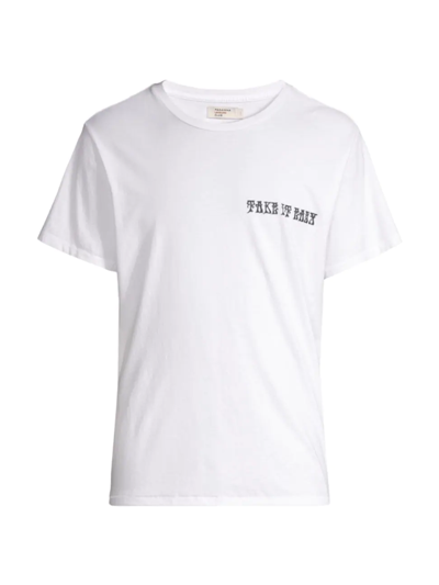 Shop Pasadena Leisure Club Men's 'take It Easy' Crewneck T-shirt In White