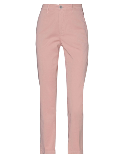 Shop Barba Napoli Woman Pants Blush Size 28 Cotton, Elastane In Pink