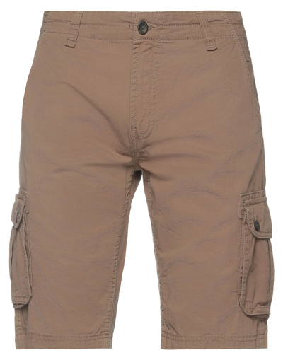 Shop Solid ! Shorts & Bermuda Shorts In Khaki