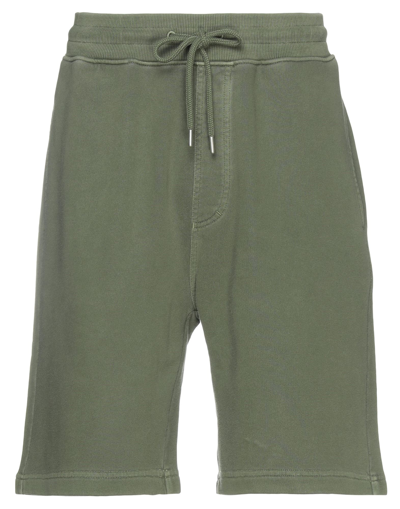 Shop Sundek Man Shorts & Bermuda Shorts Military Green Size Xxl Cotton