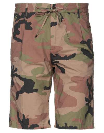 Shop Daniele Alessandrini Homme Man Shorts & Bermuda Shorts Light Brown Size 28 Cotton In Beige