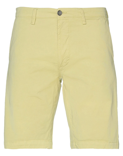 Shop Alley Docks 963 Man Shorts & Bermuda Shorts Light Yellow Size 36 Cotton, Elastane