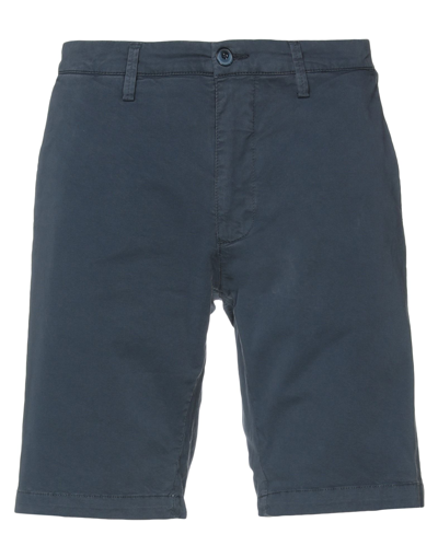 Shop Alley Docks 963 Man Shorts & Bermuda Shorts Midnight Blue Size 40 Cotton, Elastane