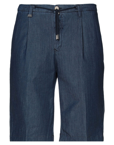 Shop Barbati Man Denim Shorts Blue Size 34 Cotton, Elastane