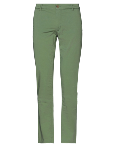 Shop Vintage 55 Man Pants Military Green Size 36 Cotton, Elastane