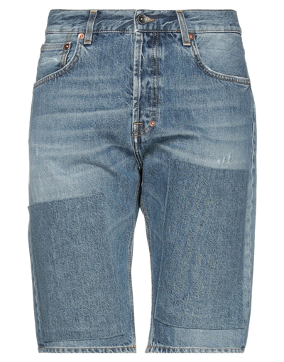 Shop Prps Man Denim Shorts Blue Size 29 Cotton