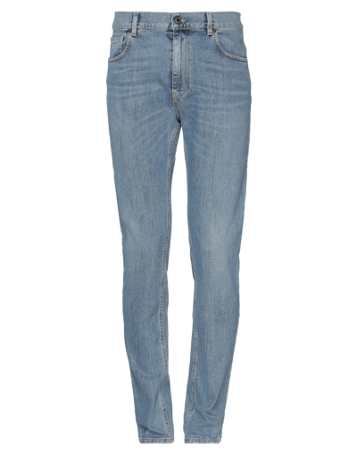 Shop Moschino Man Jeans Blue Size 36 Cotton, Elastane