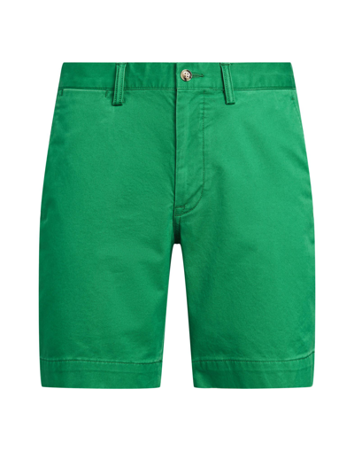 Shop Polo Ralph Lauren 8-inch Stretch Straight Fit Twill Short Man Shorts & Bermuda Shorts Green Size 32