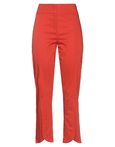 Shop L'autre Chose L' Autre Chose Woman Pants Red Size 6 Cotton, Elastane, Cupro