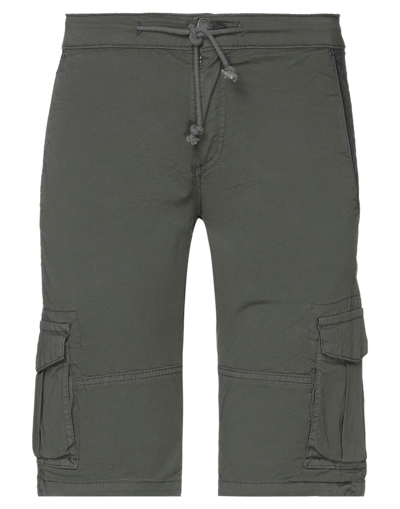 Shop Fifty Four Man Shorts & Bermuda Shorts Lead Size 30 Cotton, Elastane In Grey