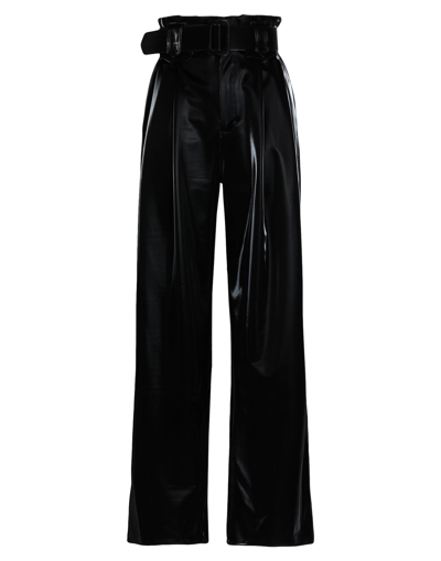 Shop Federica Tosi Woman Pants Black Size 6 Polyester, Elastane, Polyurethane