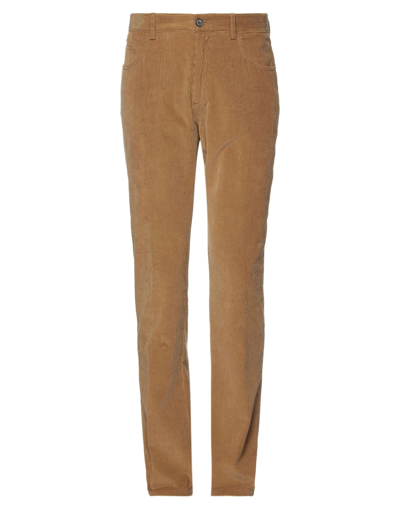 Shop Paul & Shark Man Pants Camel Size 34 Cotton, Cashmere In Beige