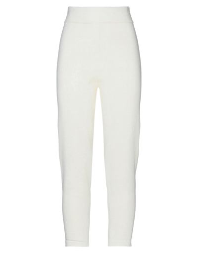 Shop Siste' S Siste's Woman Pants Ivory Size Xs Viscose, Acrylic, Polyamide, Polyester In White