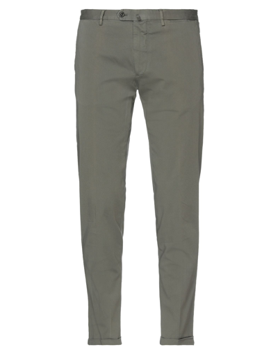 Shop Santaniello Man Pants Military Green Size 38 Cotton, Elastane