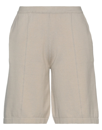 Shop Bruno Manetti Woman Shorts & Bermuda Shorts Light Grey Size 6 Cotton
