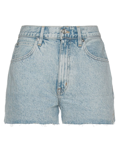 Shop Slvrlake Woman Denim Shorts Blue Size 30 Cotton