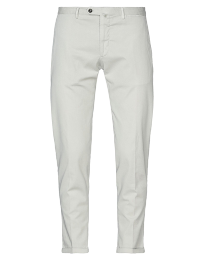 Shop Santaniello Man Pants Light Grey Size 40 Cotton, Elastane