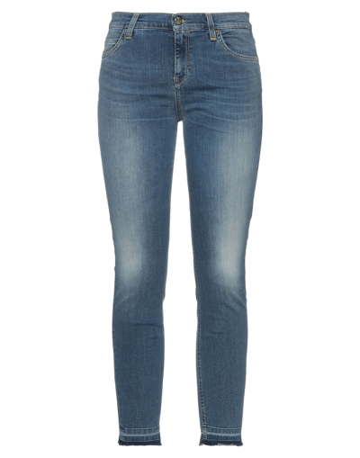 Shop Kaos Woman Jeans Blue Size 25 Cotton, Polyester, Elastane