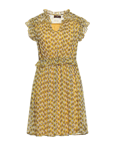 Shop Tantra Woman Mini Dress Yellow Size L Viscose