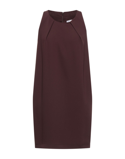 Shop Annie P . Woman Mini Dress Dark Brown Size 4 Polyester