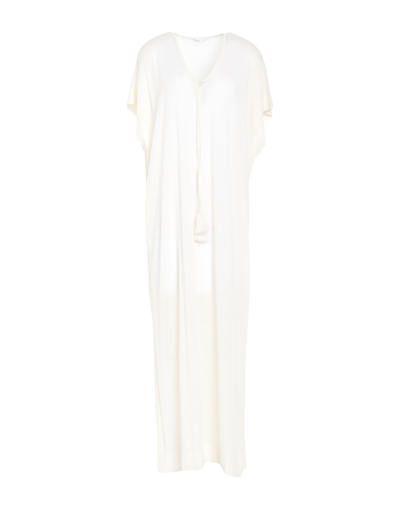Shop Agnona Midi Dresses In Ivory