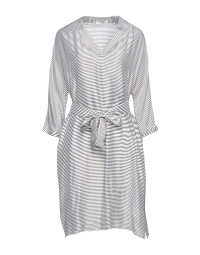Shop Accuà By Psr Woman Mini Dress Brown Size 8 Viscose, Silk