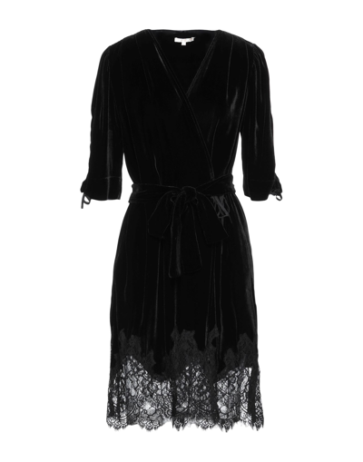 Shop Gold Hawk Woman Midi Dress Black Size S Rayon, Silk, Viscose, Cotton, Nylon