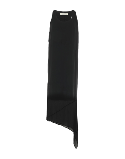 Shop John Galliano Woman Midi Dress Black Size 6 Polyester, Elastane