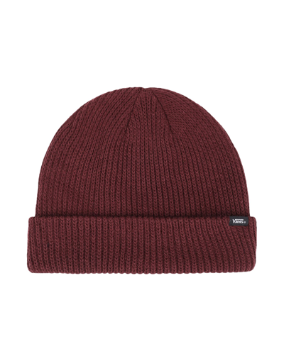 Shop Vans Mn Core Basics Beanie Hat Burgundy Size Onesize Acrylic In Red