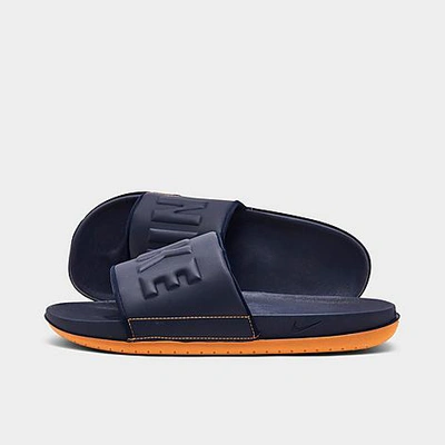 Shop Nike Men's Offcourt Slide Sandals In Blackened Blue/blackened Blue