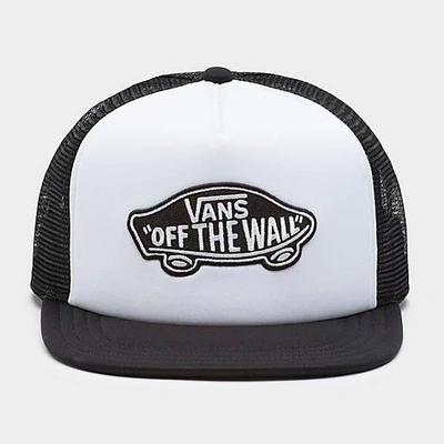 Shop Vans Men's Classic Patch Trucker Snapback Hat In Black/white