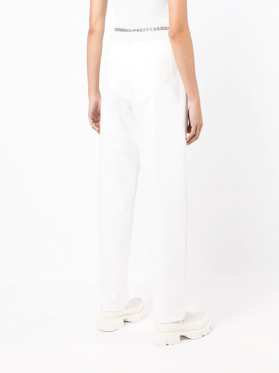 Shop Dion Lee Chain Suspender Pants In Weiss