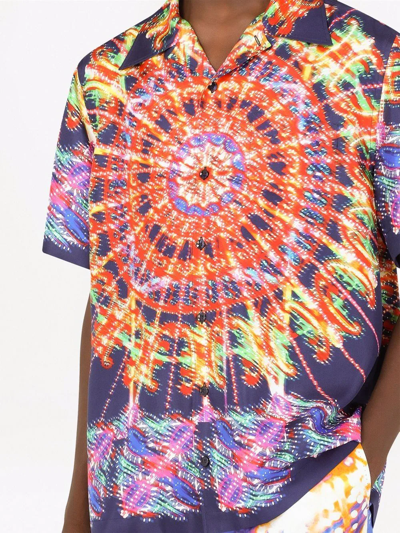Dolce & Gabbana Kaleidoscope Print Short-sleeve Shirt In Mehrfarbig