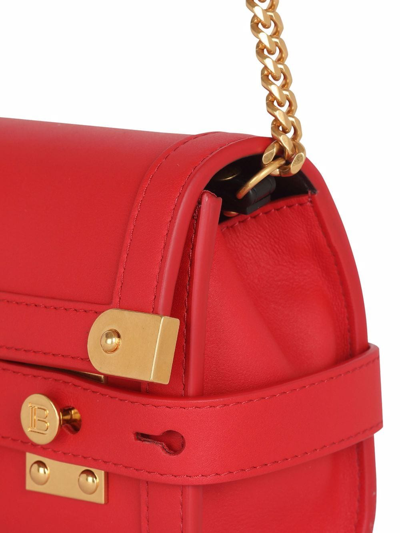 Shop Balmain B-buzz 23 Clutch Bag In Red