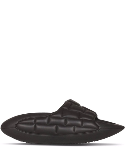 BALMAIN B-IT Puffy slides sandals サンダル Balmain B-it Puffy Quilted Leather Slide Sandals In Black | ModeSens