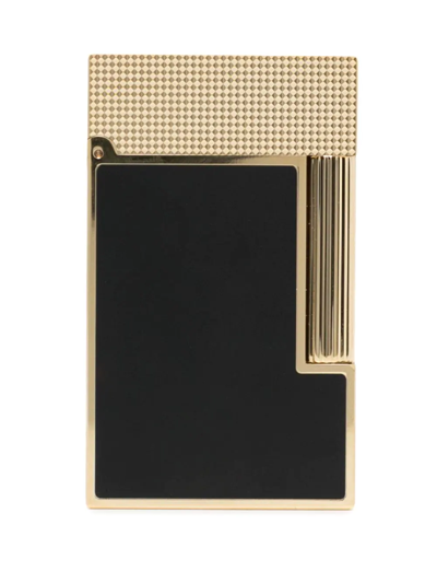 Shop St Dupont Ligne 2 Two-tone Lighter In Gold