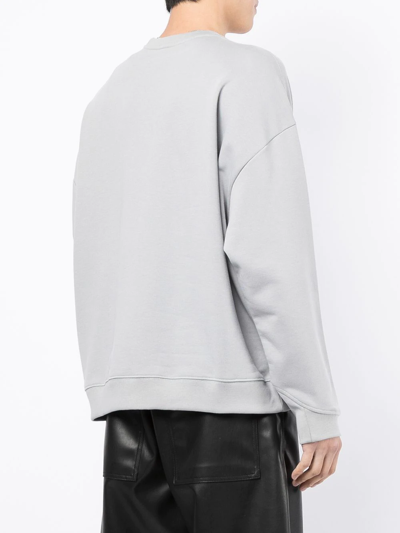 Shop Katharine Hamnett Crew-neck Sweatshirt In Grey