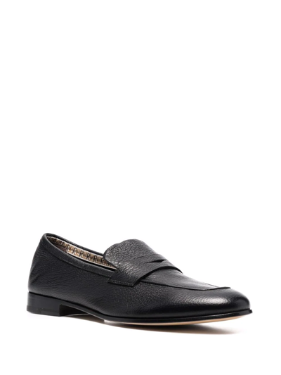 Shop Fratelli Rossetti Round Toe Loafers In Schwarz