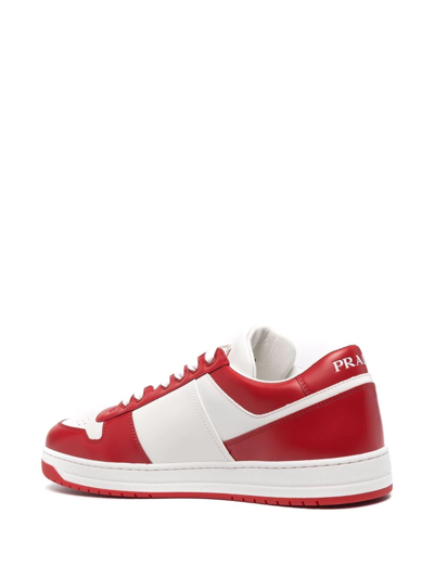 Shop Prada Action Low-top Sneakers In Weiss