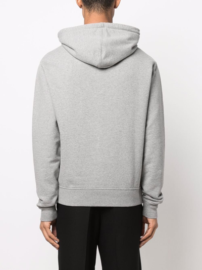 Shop Ami Alexandre Mattiussi Ami De Coeur Hoodie In Grau