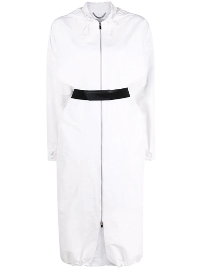 Shop Stella Mccartney Hooded Trench Coat In Weiss