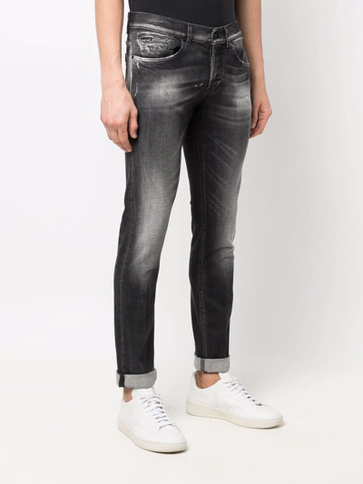 Shop Dondup Low-rise Skinny Jeans In Schwarz